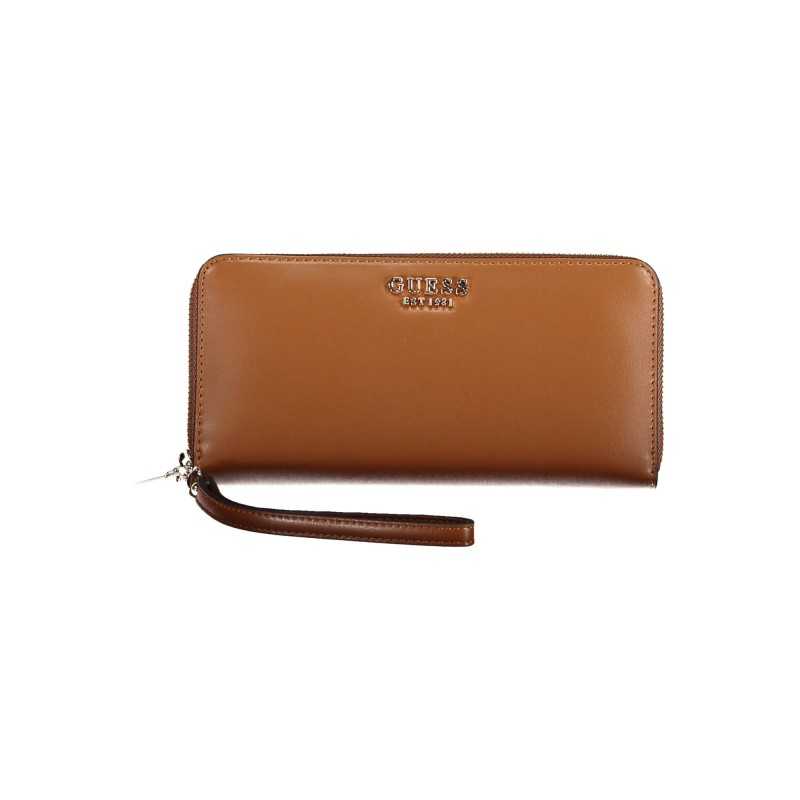 GUESS JEANS WOMEN'S WALLET BROWN