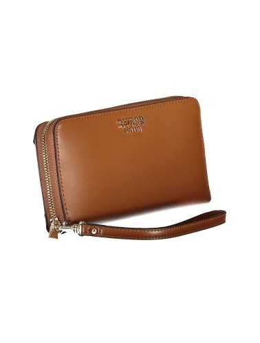 GUESS JEANS WOMEN'S WALLET BROWN