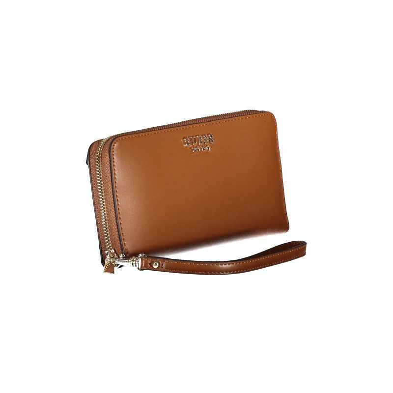 GUESS JEANS WOMEN'S WALLET BROWN