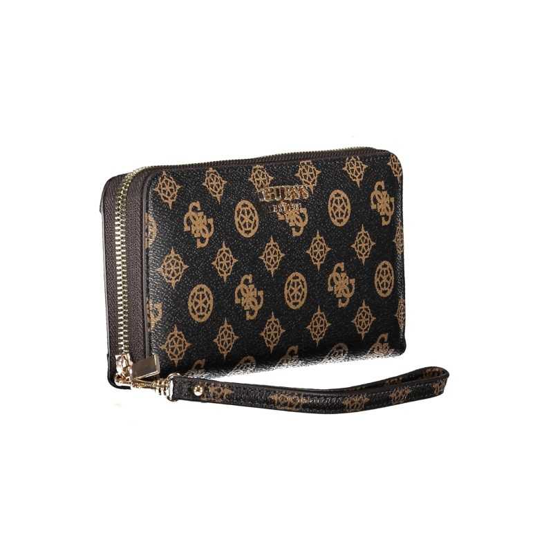 GUESS JEANS WOMEN'S WALLET BROWN