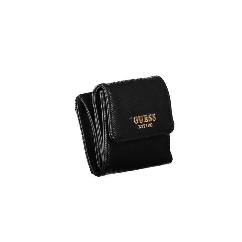 GUESS JEANS WOMEN'S WALLET BLACK