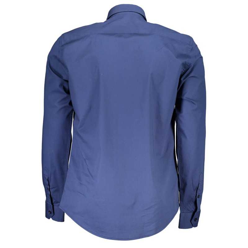 HARMONT & BLAINE BLUE MAN LONG SLEEVED SHIRT