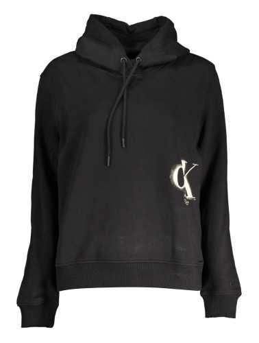 CALVIN KLEIN SWEATSHIRT WITHOUT ZIP WOMAN BLACK