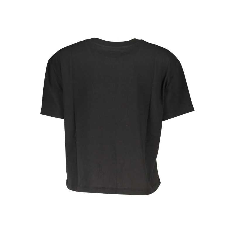 TOMMY HILFIGER T-SHIRT MANICHE CORTE DONNA NERO