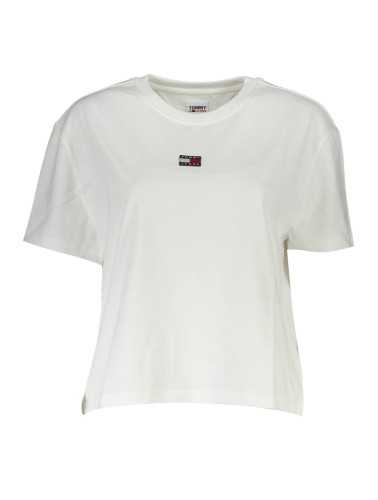 TOMMY HILFIGER WOMEN'S WHITE SHORT SLEEVE T-SHIRT