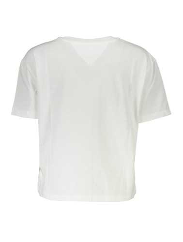 TOMMY HILFIGER WOMEN'S WHITE SHORT SLEEVE T-SHIRT