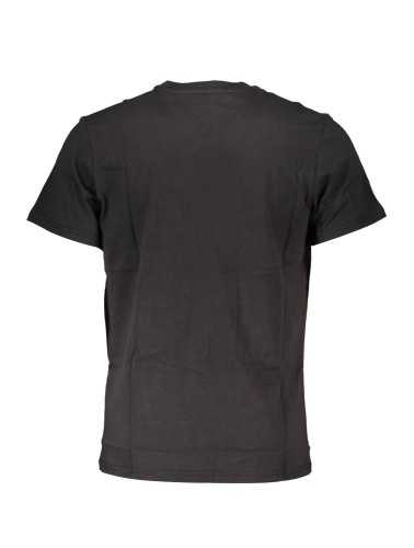 TOMMY HILFIGER BLACK MEN'S SHORT SLEEVE T-SHIRT