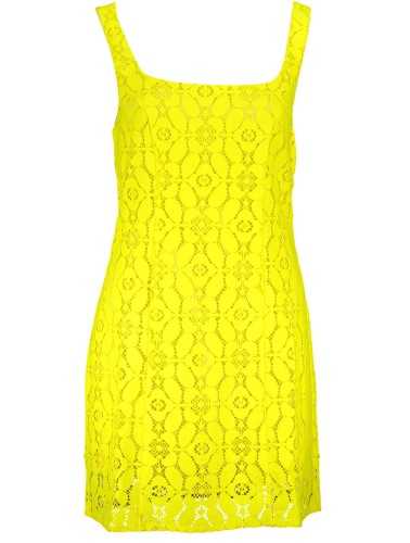 DESIGUAL WOMEN'S SHORT DRESS YELLOW