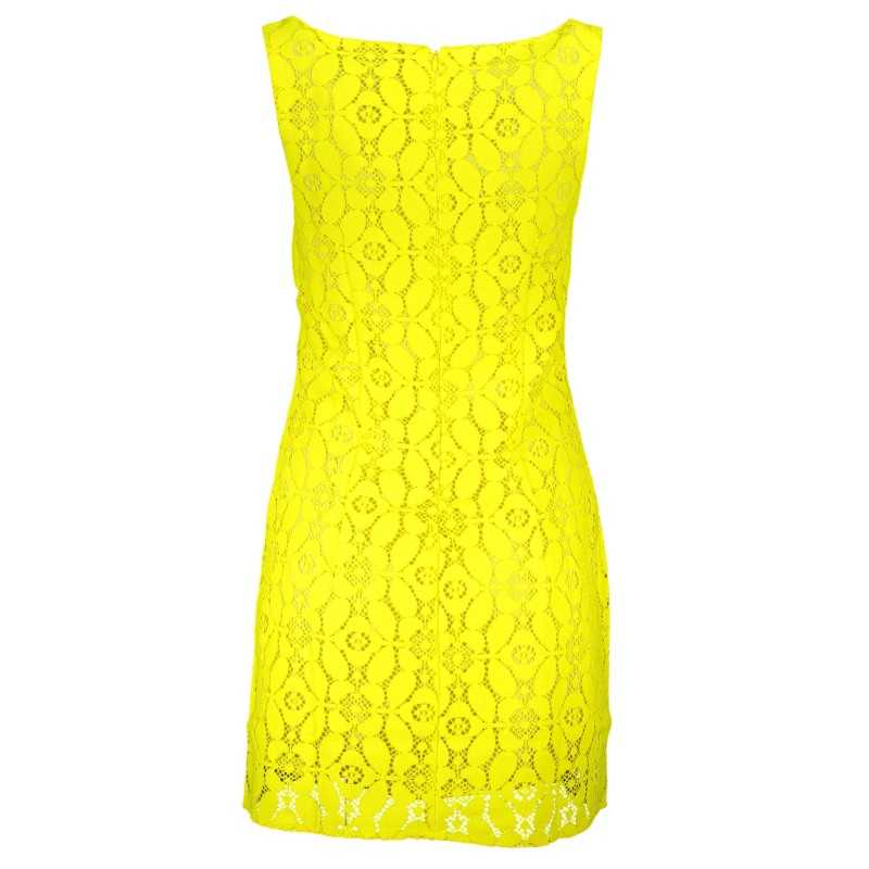 DESIGUAL WOMEN'S SHORT DRESS YELLOW