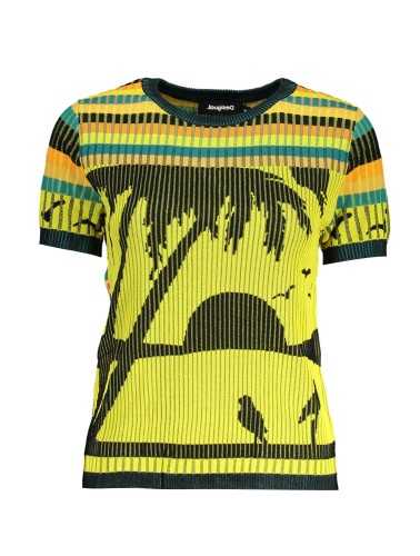 DESIGUAL MAGLIA DONNA GIALLO