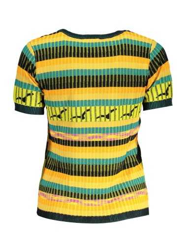 DESIGUAL WOMEN'S YELLOW SWEATER