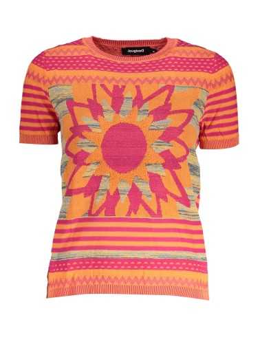 DESIGUAL MAGLIA DONNA ARANCIO