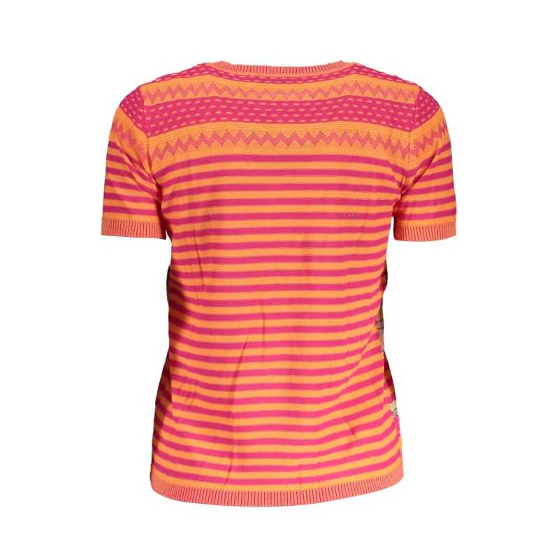 DESIGUAL ORANGE WOMEN'S SWEATER