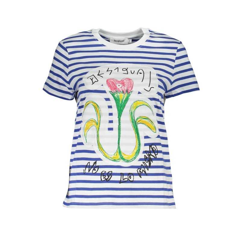 DESIGUAL BLUE WOMAN SHORT SLEEVE T-SHIRT