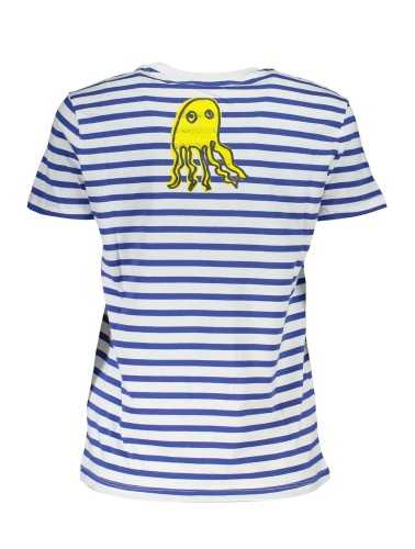 DESIGUAL T-SHIRT MANICHE CORTE DONNA BLU