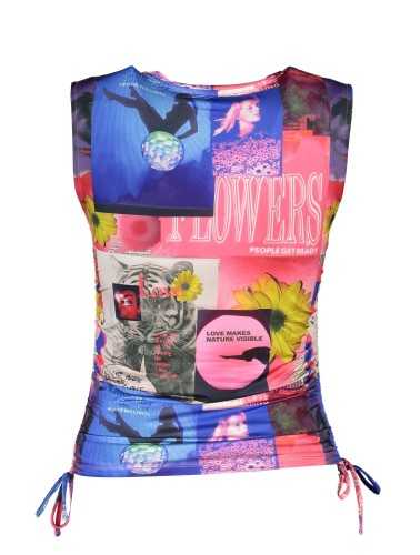 DESIGUAL WOMEN'S BLUE TANK TOP