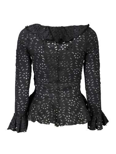 DESIGUAL BLACK WOMEN'S LONG SLEEVED SHIRT