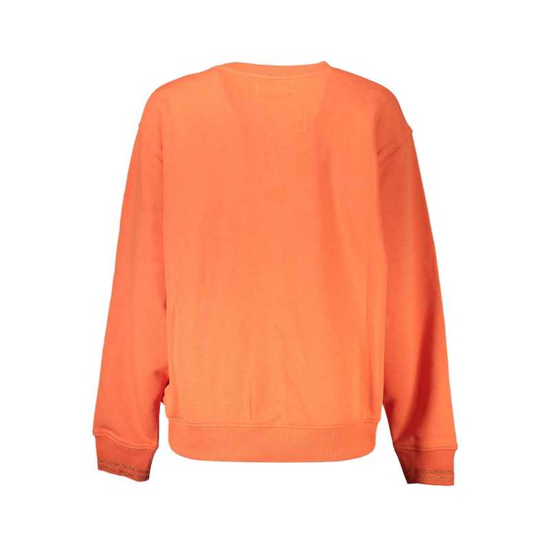 DESIGUAL ORANGE WOMEN'S SWEATSHIRT WITHOUT ZIP