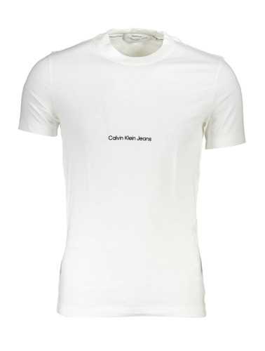 CALVIN KLEIN T-SHIRT MANICHE CORTE UOMO BIANCO