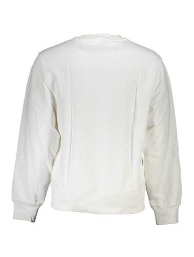 CALVIN KLEIN WHITE MEN'S SWEATSHIRT WITHOUT ZIP