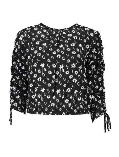 DESIGUAL CAMICIA MANICHE LUNGHE DONNA NERO