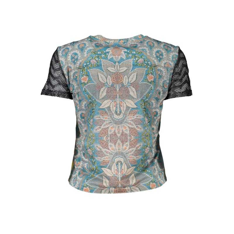 DESIGUAL LIGHT BLUE WOMAN SHORT SLEEVE T-SHIRT