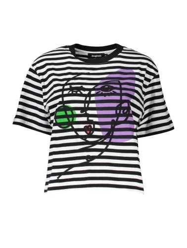 DESIGUAL BLACK WOMAN SHORT SLEEVE T-SHIRT