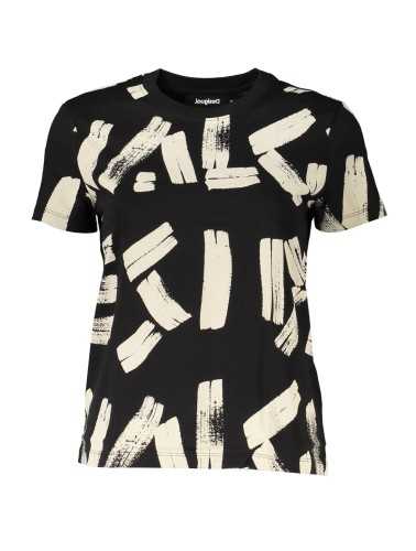 DESIGUAL BLACK WOMAN SHORT SLEEVE T-SHIRT