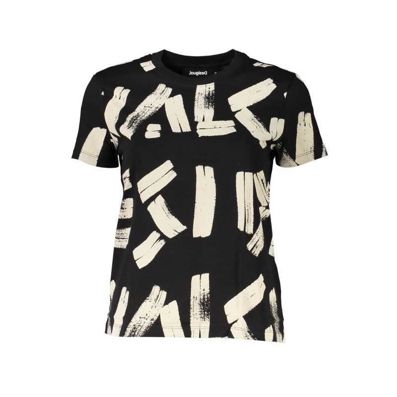 DESIGUAL BLACK WOMAN SHORT SLEEVE T-SHIRT