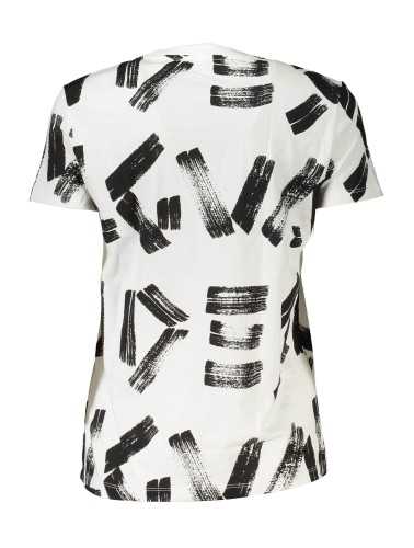 DESIGUAL T-SHIRT MANICHE CORTE DONNA BIANCO