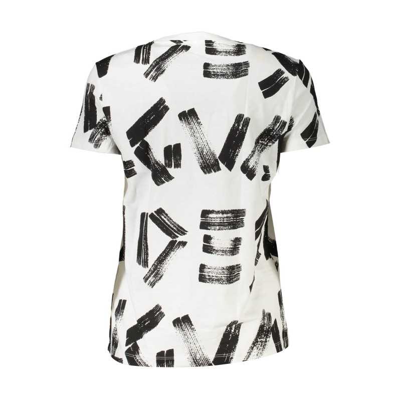 DESIGUAL T-SHIRT MANICHE CORTE DONNA BIANCO