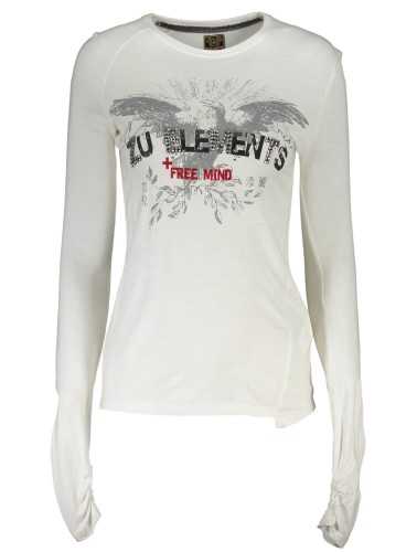 ZUELEMENTS T-SHIRT MANICHE LUNGHE DONNA BIANCO