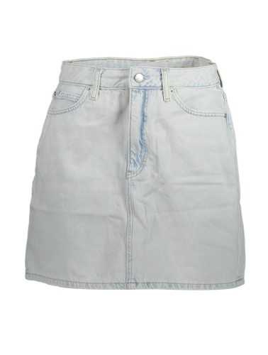 CALVIN KLEIN WOMEN'S LIGHT BLUE SHORT SKIRT