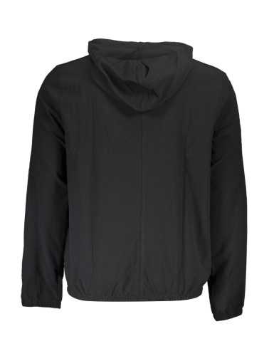 CALVIN KLEIN MEN'S BLACK ZIPPED SWEATSHIRT