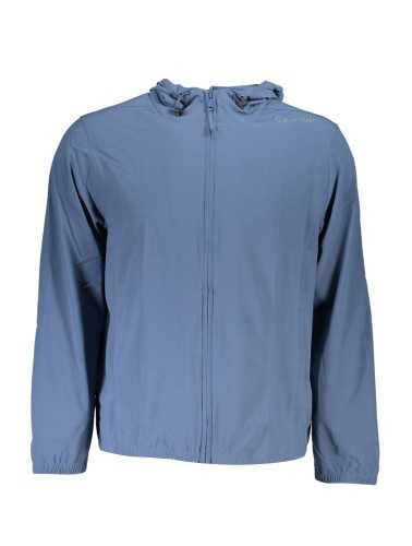 CALVIN KLEIN MEN'S BLUE ZIPPED SWEATSHIRT