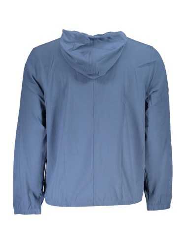 CALVIN KLEIN MEN'S BLUE ZIPPED SWEATSHIRT