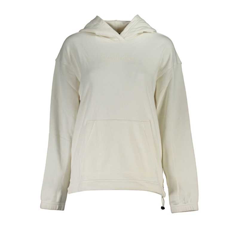 CALVIN KLEIN WOMEN'S SWEATSHIRT WITHOUT ZIP WHITE