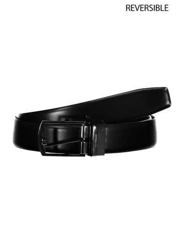 CALVIN KLEIN BLACK MAN LEATHER BELT