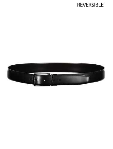 CALVIN KLEIN BLACK MAN LEATHER BELT