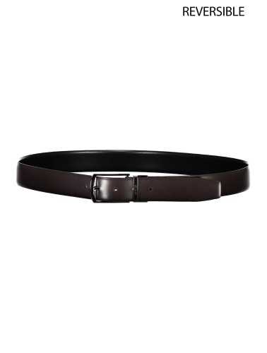 CALVIN KLEIN BLACK MAN LEATHER BELT