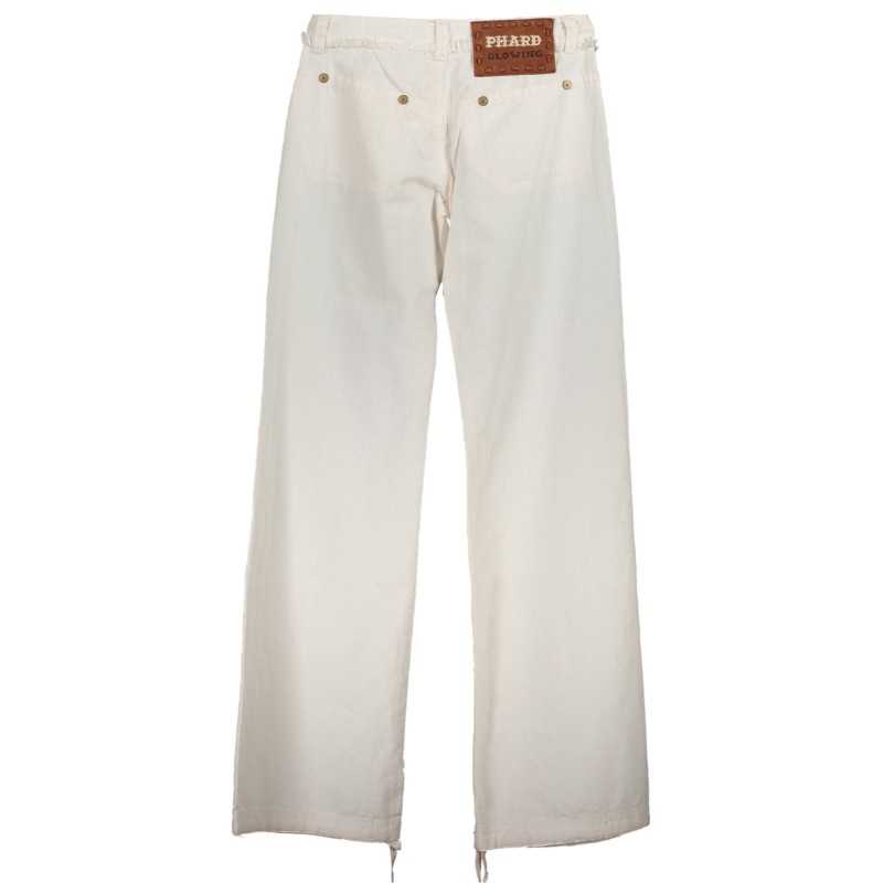 PHARD WHITE WOMEN'S TROUSERS