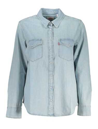 LEVI'S CAMICIA MANICHE LUNGHE DONNA AZZURRO