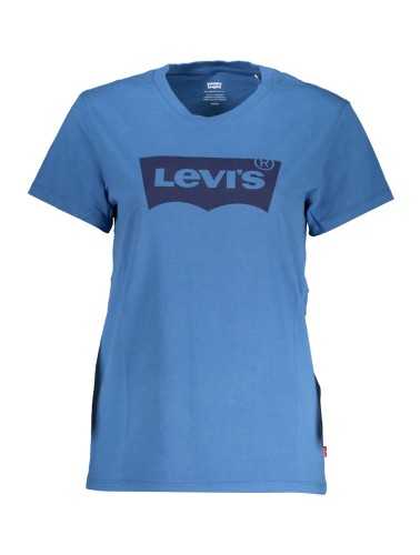 LEVI'S T-SHIRT MANICHE CORTE DONNA BLU