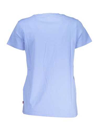 LEVI'S T-SHIRT MANICHE CORTE DONNA AZZURRO