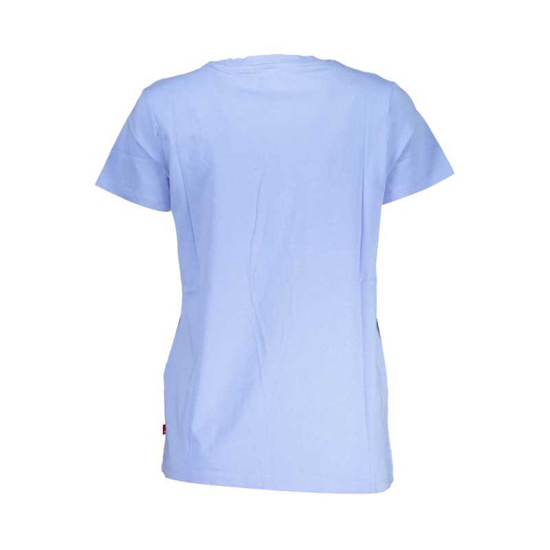 LEVI'S T-SHIRT MANICHE CORTE DONNA AZZURRO