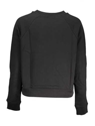 VANS BLACK WOMAN ZIPPED SWEATSHIRT