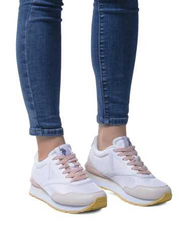 US POLO BEST PRICE WHITE WOMEN'S SPORT SHOES