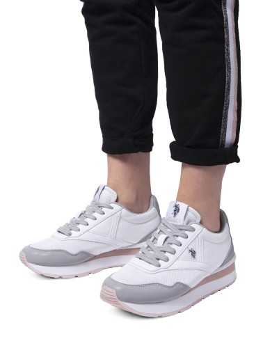 US POLO BEST PRICE WHITE WOMEN'S SPORT SHOES