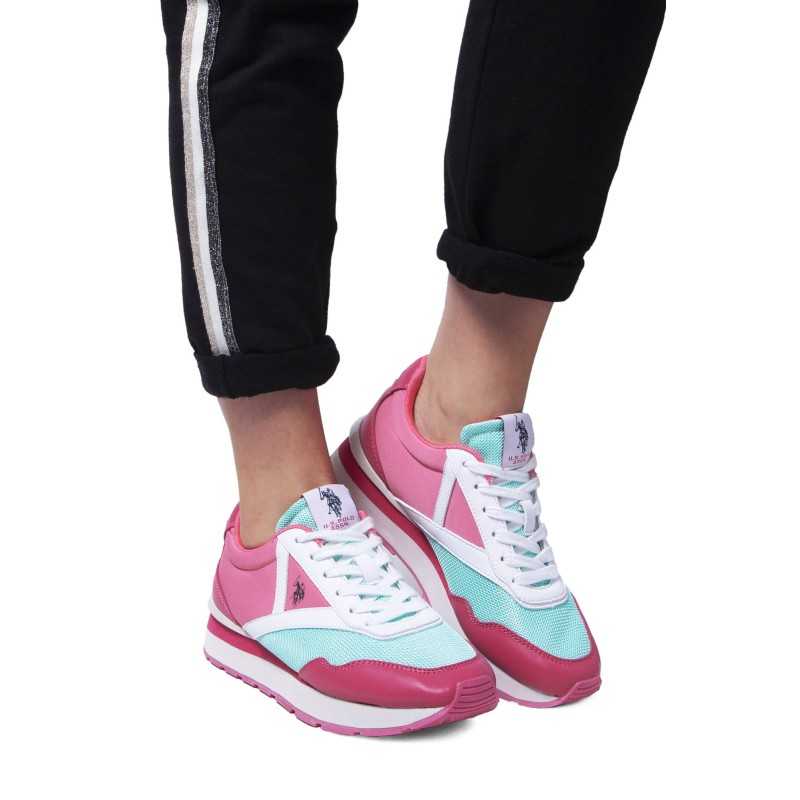 US POLO BEST PRICE PINK WOMEN'S SPORT SHOES