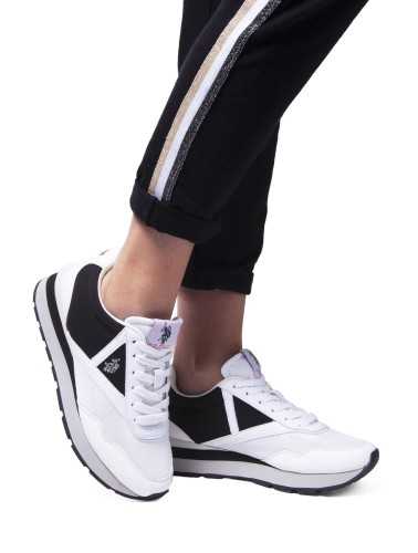 US POLO BEST PRICE WHITE WOMEN'S SPORT SHOES